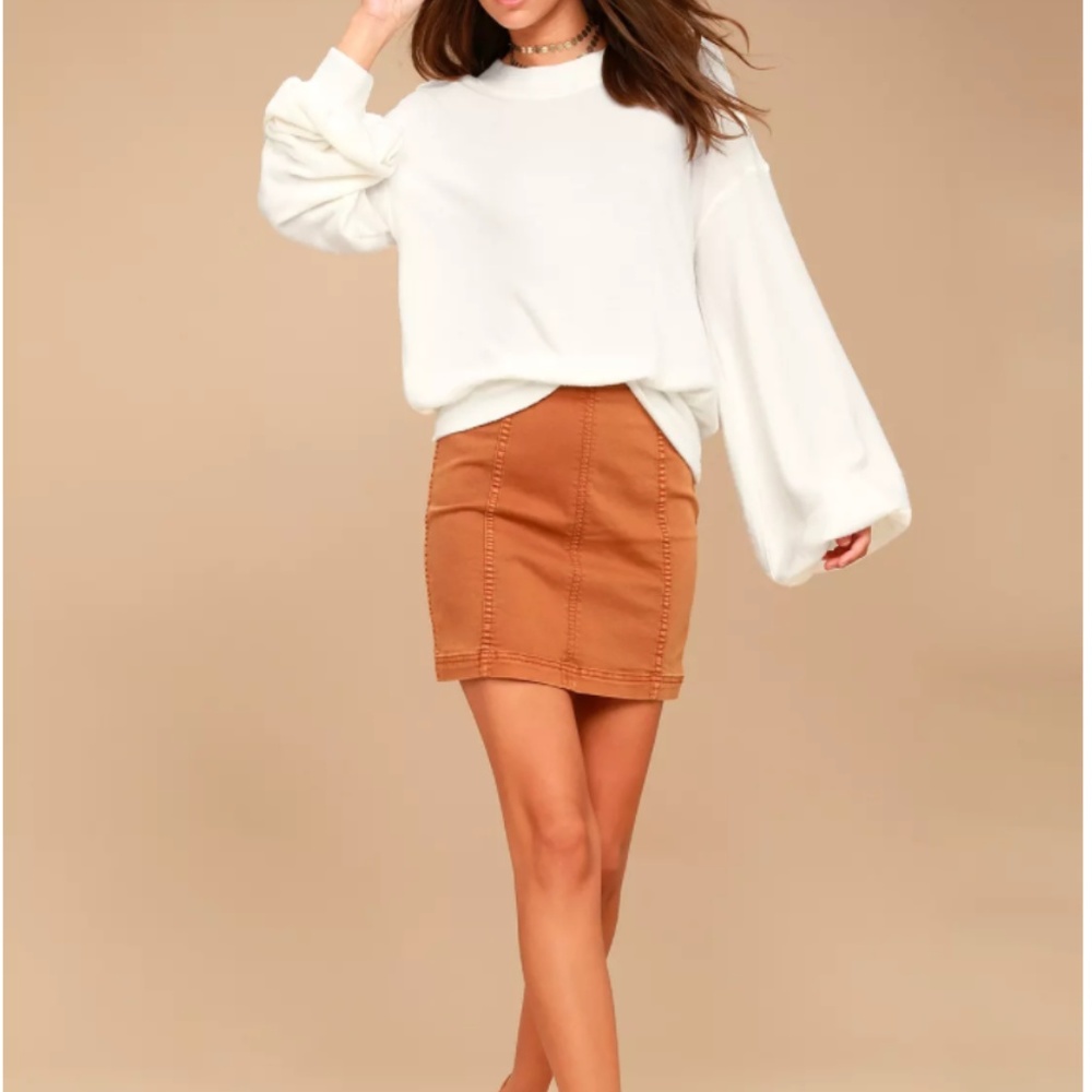 Free People TGIF White Sweatshirt